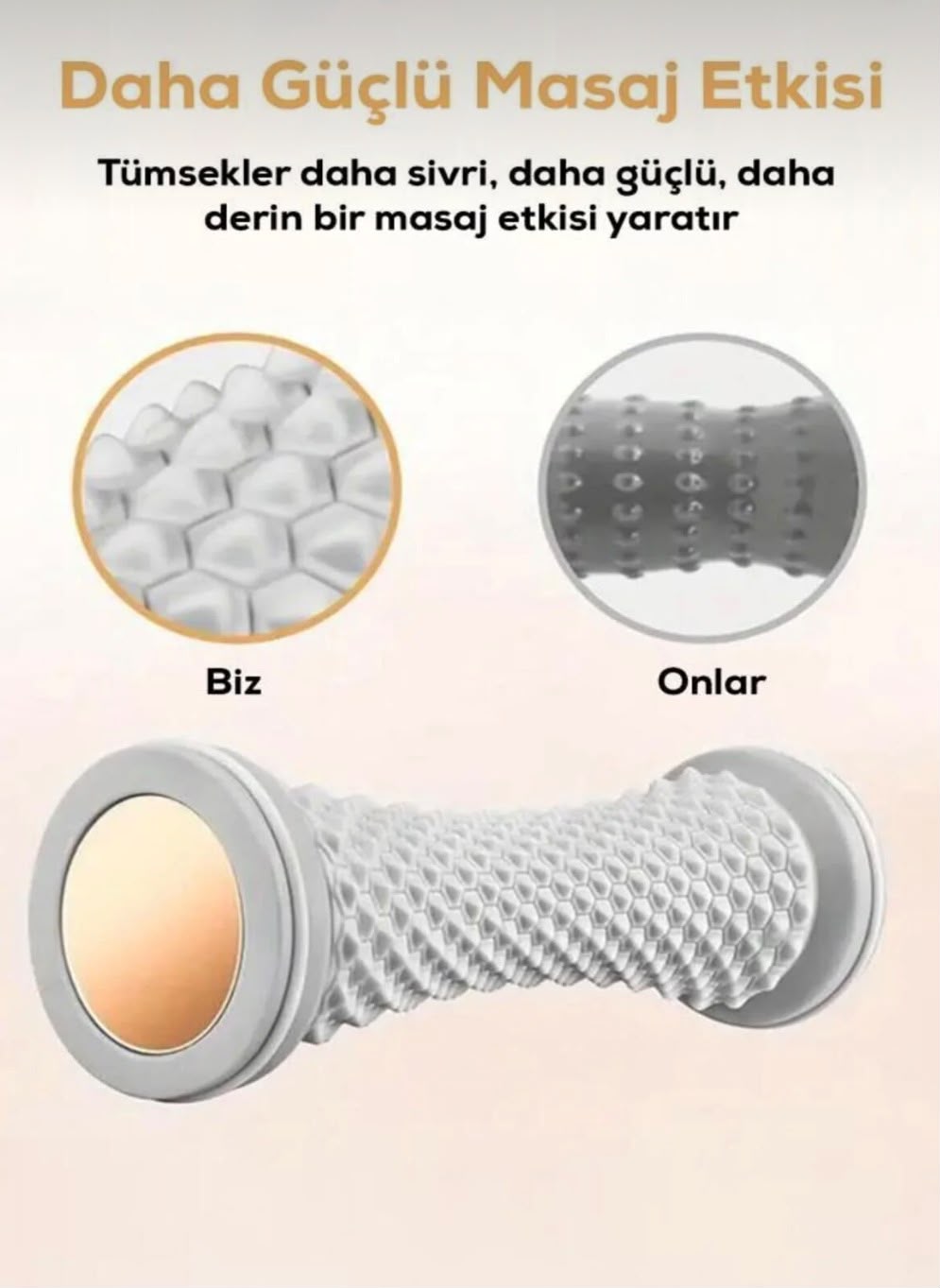 Ayak Tabanı Masaj Rulosu | Kaymaz, Ergonomik ve Derin Dokulu Masaj Roller