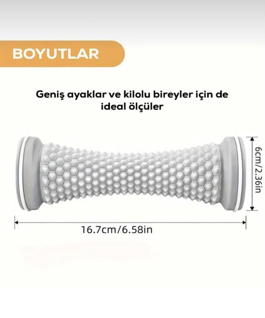 Ayak Tabanı Masaj Rulosu | Kaymaz, Ergonomik ve Derin Dokulu Masaj Roller